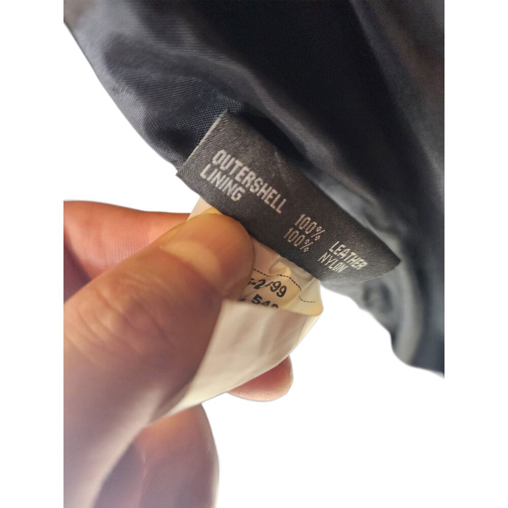 First Manufacturing Leather Vest XL Biker Motorcycle Club Riding Snap Taffeta - Picture 11 of 16